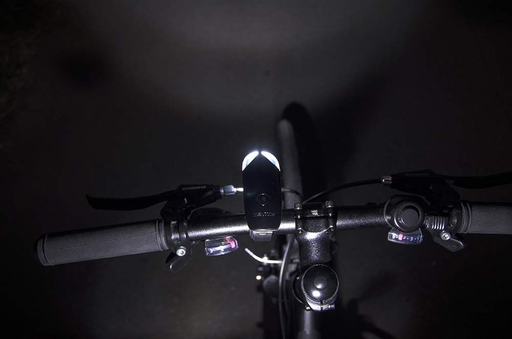 GENTOS Světlo na kolo Lumeny 10 hodin provozu Používá jednu AA alkalickou baterii Standard ANSI [20 / / Voděodolné], Černé, BL-B01BK,