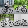 Bike Rack with Reflector Cylindrical Rear Luggage Carrier Sturdy