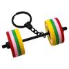 Fitness Enthusiast Gift Removable Rubber Dumbbell Keychain Gym Inspired Travel Accessory Modern Bag Ornament