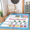 Peppa Pig Customize Your Name Carpet Design for Playrooms Kitchen Living Rooms Balcony Antislip Carpet Office home decor Wedding Party Gift