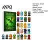 Acrylic Hanging Ornaments Forest Dragon Advent Calendar 24 Day Countdown Box with Cute Decorative Pendants Ornaments Festive Tree Decor Collectible