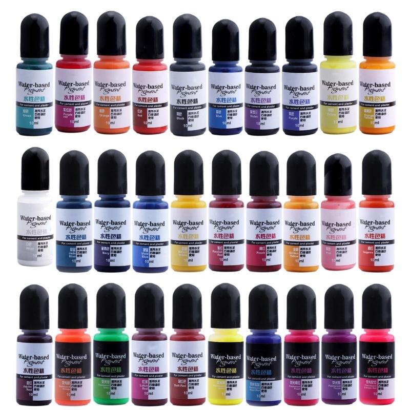 

30 цветов гипсоцементная краска для цветов, пигмент для гипсового порошка, цветной концентрат, цементная штукатурка, форма для декора, ручная работа 1