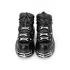 Fashion 2024 New Brand Punk Style Women Shoes Lace-up Heel Height 6CM Platform Shoes Woman Rock Boots Metal Decor Woman Sneakers