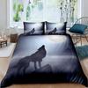 Deep Ocean Duvet CoverSeawater Bright Moon At Sea Starry Night Sky Galaxy Summer Hawaiian Holiday Comforter CoverBedding Set