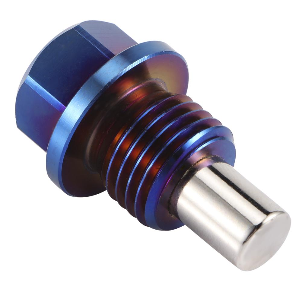 Aluminiumlegering Magnetisk Oljetråg Sump Återflöde Avtappningsplugg Nippel Adapter M14x1.5