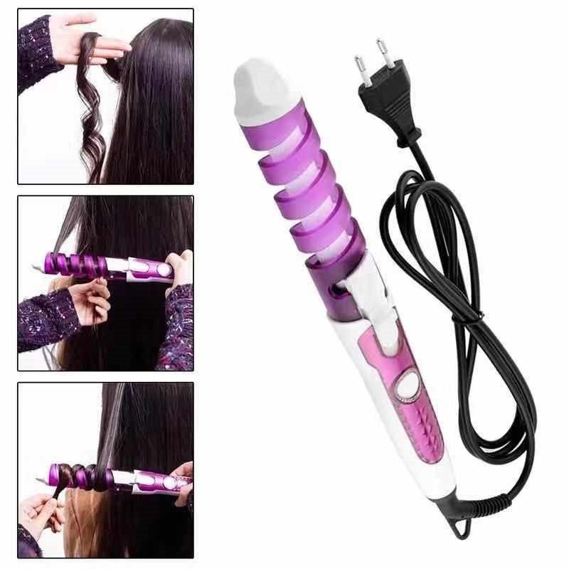 Spiral Perm Curling Iron Hairdressing Tool With American Standard Plug For Home Hair Styling And Professional Use
