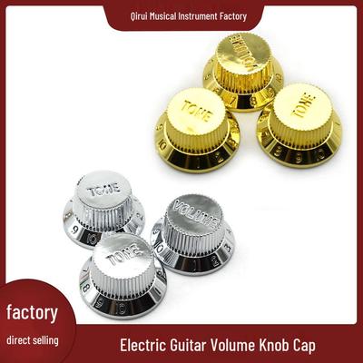 ST Electric Guitar Control Knob Set: Volume/Tone & Switch Knob (Gold/Silver).