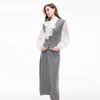 Shetu Knitted Wool Vest & Mid-Length Skirt Set