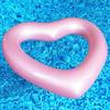 Adult Heart-Shaped Inflatable Swimming Ring