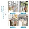 10/16 Clips Sock Drying Rack Wall-Mounted Stainless Steel Underwear Drying Rack Durable with Detachable Clips