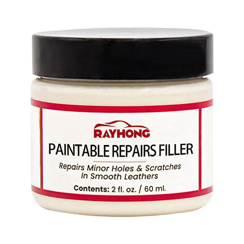 60ml Auto Heim Leder Füller Reparaturcreme Leder Füllpaste Aufbereiten Riss Tränen, Füller Leder Löcher Brandwunden Restor