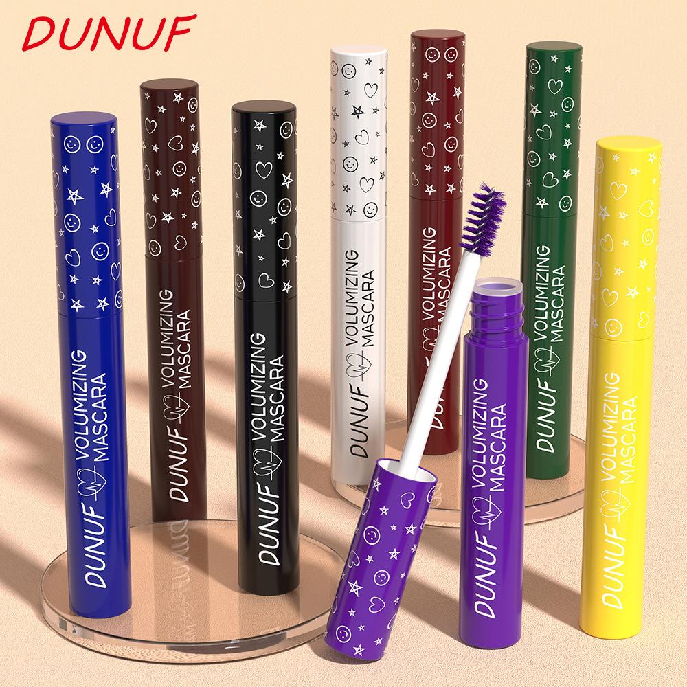 Purple Volumizing Mascara Waterproof Eye Black with Curly Lashes for All Skin Types Smudge-Proof Fine Brush for Easy Application