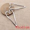 Big Heart Shaped Charms Pendant For Bracelet Necklace Jewelry Making Craft Findings