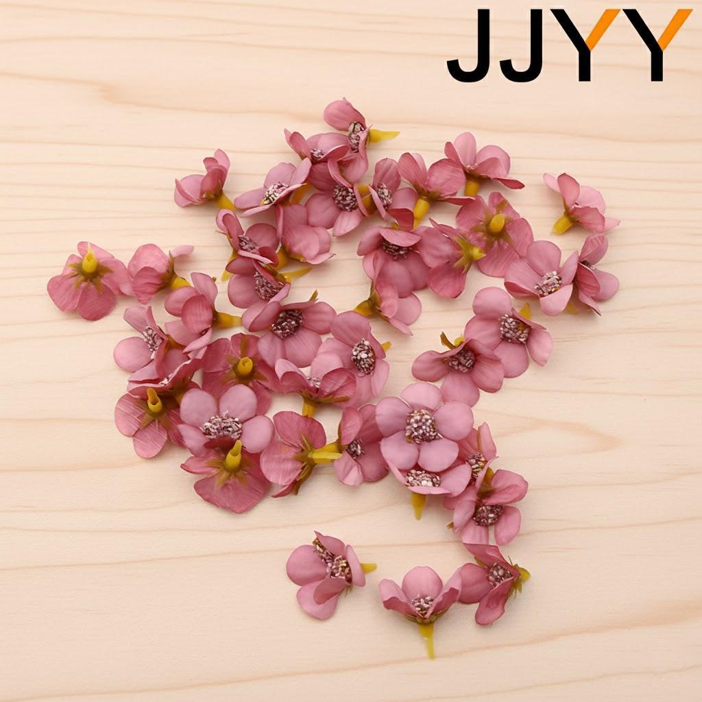 

50Pcs Multicolor Mini Silk Artificial Daisy Flower Heads for Wreath Scrapbooking Home Wedding Decor рожевий червоний колір