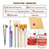 Kit Completo di Doratura con Foglia Oro e Argento per Arte Fai da Te, Artigianato e Pittura