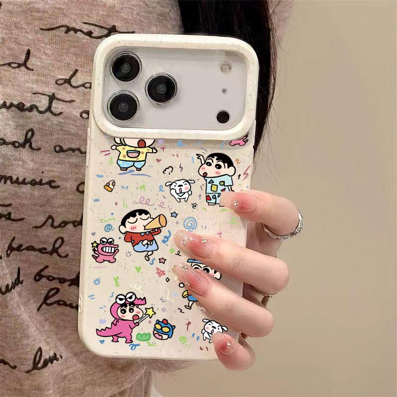 Mischievous Shin-chan Apple Case for iPhone 17/14 Pro Max/15/13: Cute Japan & Korea Cartoon Design