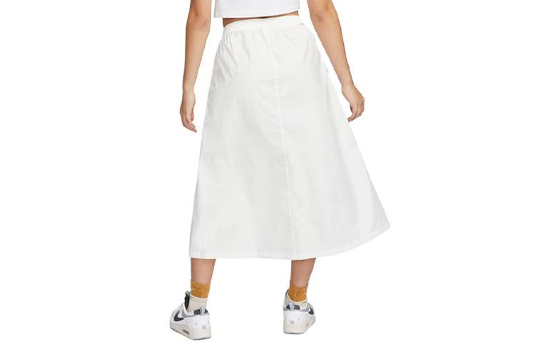 Nike Casual Long Skirts Women's Sail White Moderate Long A Line Skirt DV8203-133