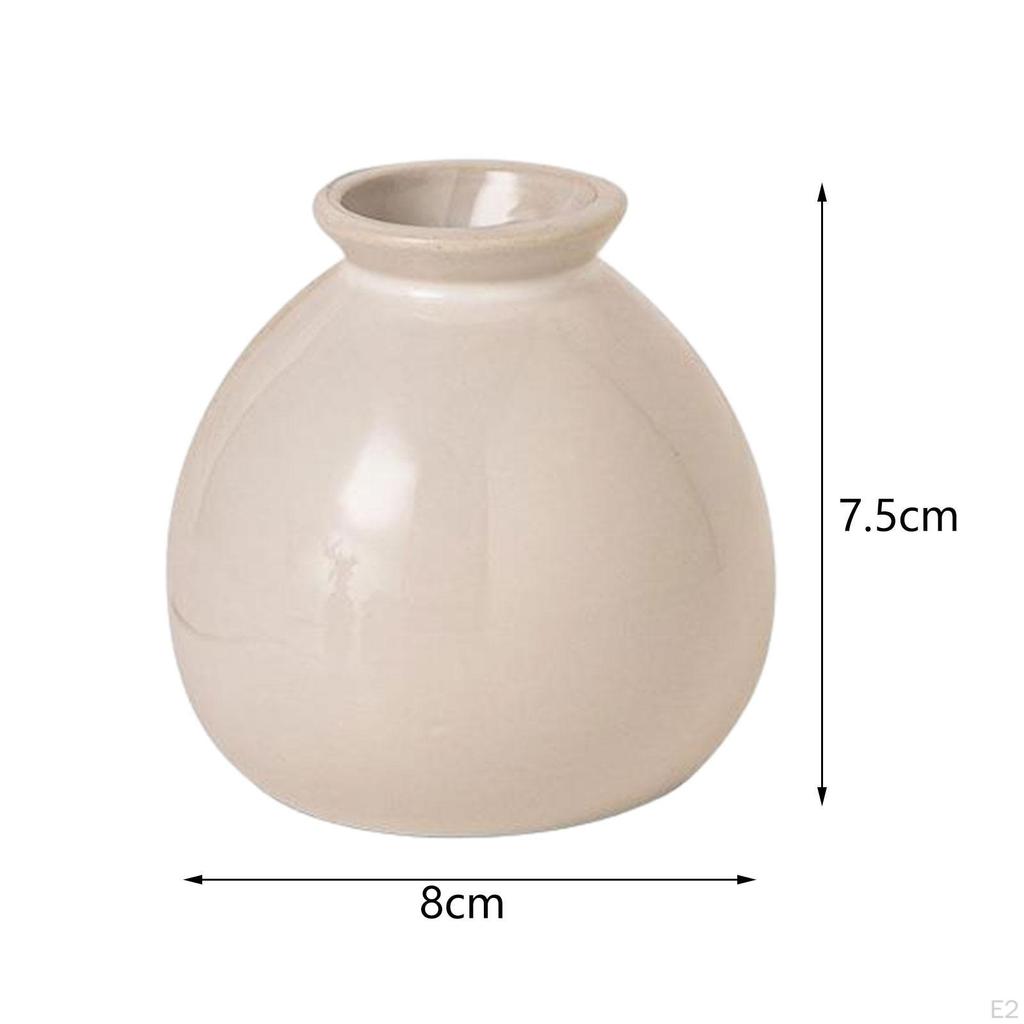 Mini vază de flori din ceramică ornament de masă centrală de masă elegantă decorativă pentru dulap TV