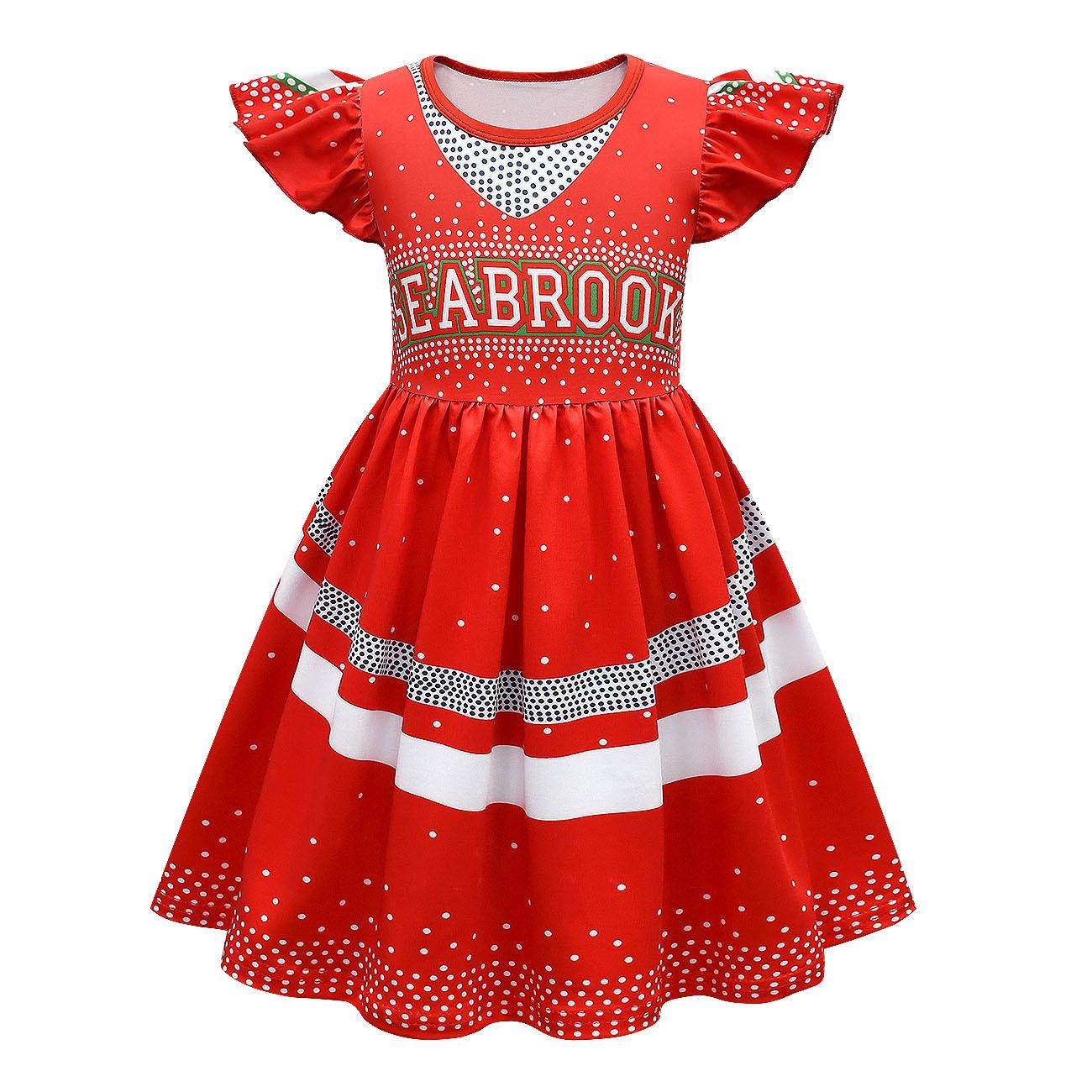 

Halloween Girls, Cheerleading Dress, Zombie High School 3 Digital Printed Flying Skirt Children S Skirt Factory 160