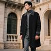 FAPAI Men's Pure Wool Oversized Long Coat