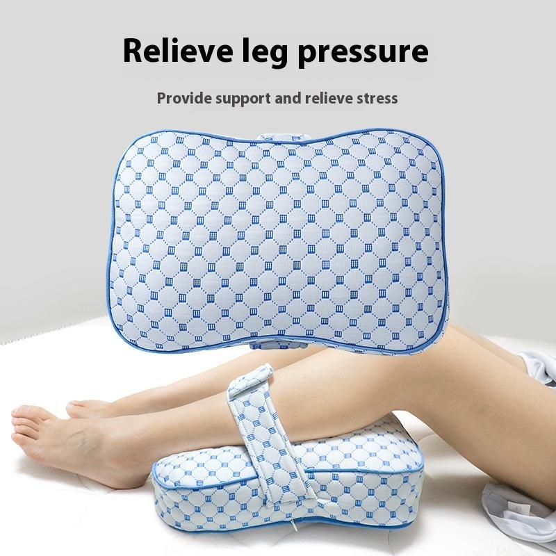 Leg Lift Pillow Adjustable Strap Leg Support Sleep Aid Ergonomic Back Pain Relief Removable Washable Cover