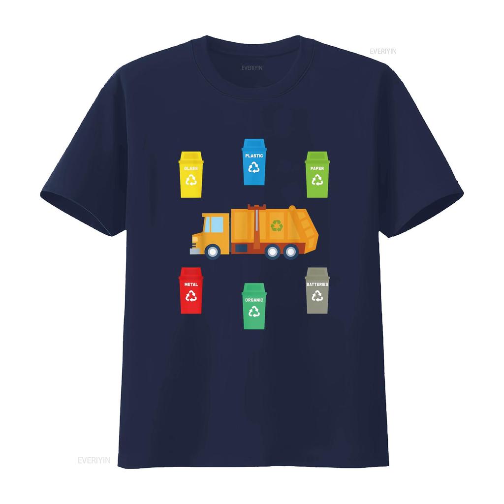 Recycling Trash Garbage Truck T Shirt Funny Toddler Boy Kids Vintage Washed Fashion Slightly Comfortable Stretched Breathable