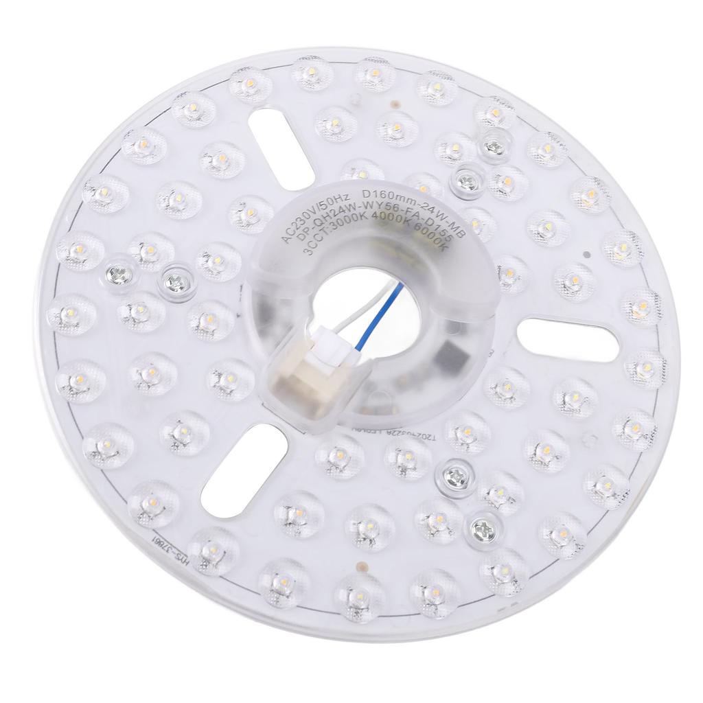 6.3in LED Ceiling Fan Light Kit Magnetic 24W Dimmable 3CCT 3000K 4000K 6000K Ceiling Fan Light Replacement Panel 230V