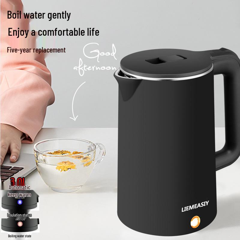 Compact Large-Capacity Electric Kettle with Constant Temperature, Quick Boil, and Keep Warm Features for Dorms and Students