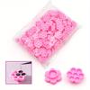 300pcs Eyelash Extension Pink Flower Glue Delay Cup Tattoo Adhesive Pigment Holders Grafting Eye lashes Holding Trays Tools