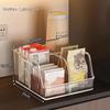 Disposable Cup Holder Stand Coffee Shop Milk Tea Paper Cup Organizer Desktop Storage Rack Vendor Stall Utensils Plastic Square