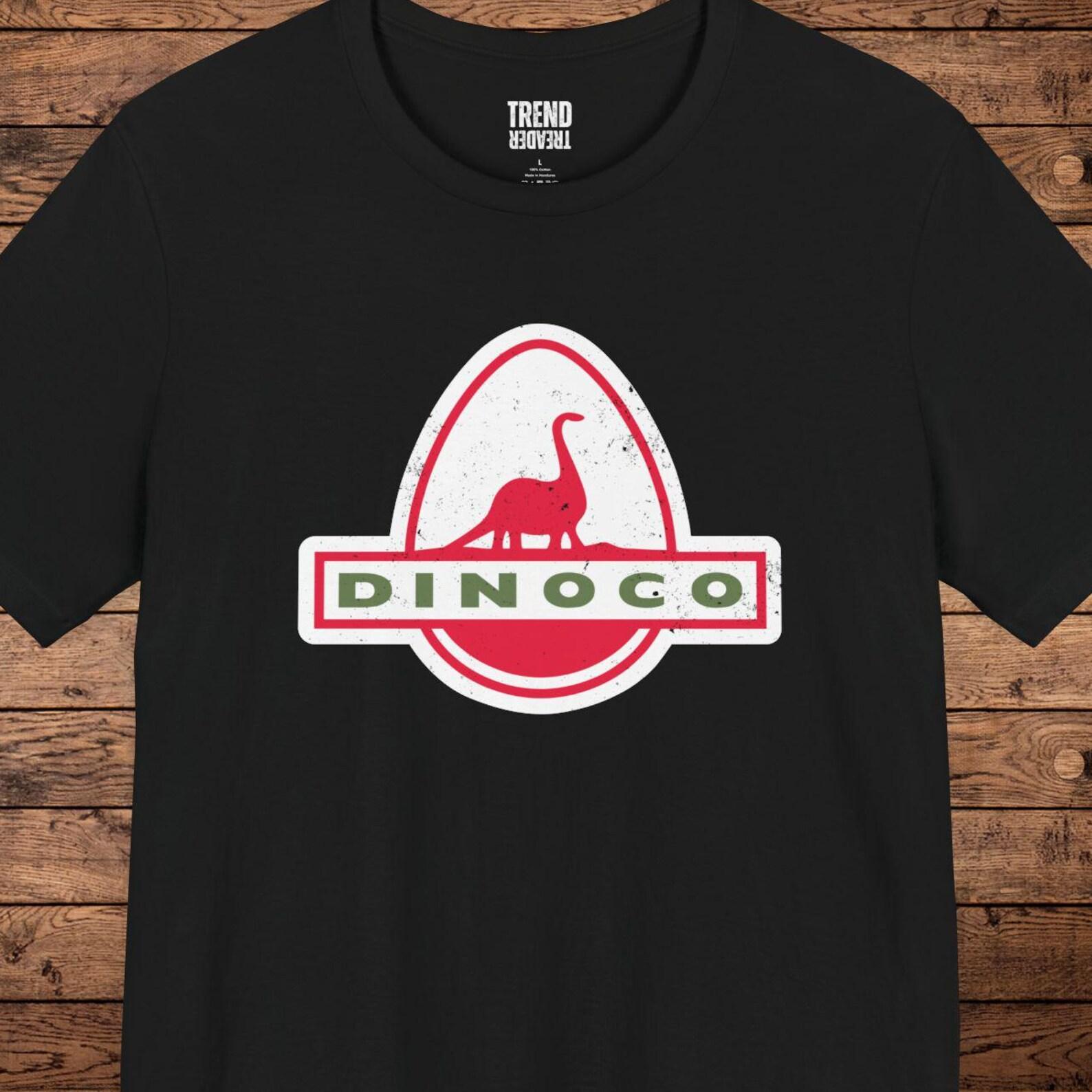 Vintage Dinoco T Shirt, Pixar Inspired Dinosaur Gas Logo Tee, Cars Movie Shirt, Funny Retro Dino Tee, Jurassic Parody Shirt, Unisex Gift S