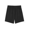 Skechers Solid Color Logo Straight Leg Casual Shorts Women shorts Carbon-Black L122W057-0018