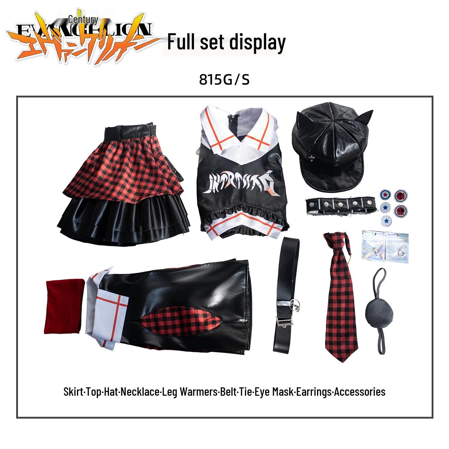 Asuka Rock Band Warrior Anime Cosplay Costume XL
