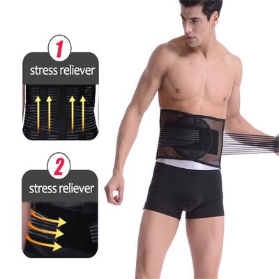 Orthopädischer Rückenstützgürtel für Männer Haltungskorrekturgürtel Elastische Bandage Lendenwirbelschmerz-Gürtel Bandagen Stützen Taillenstütze