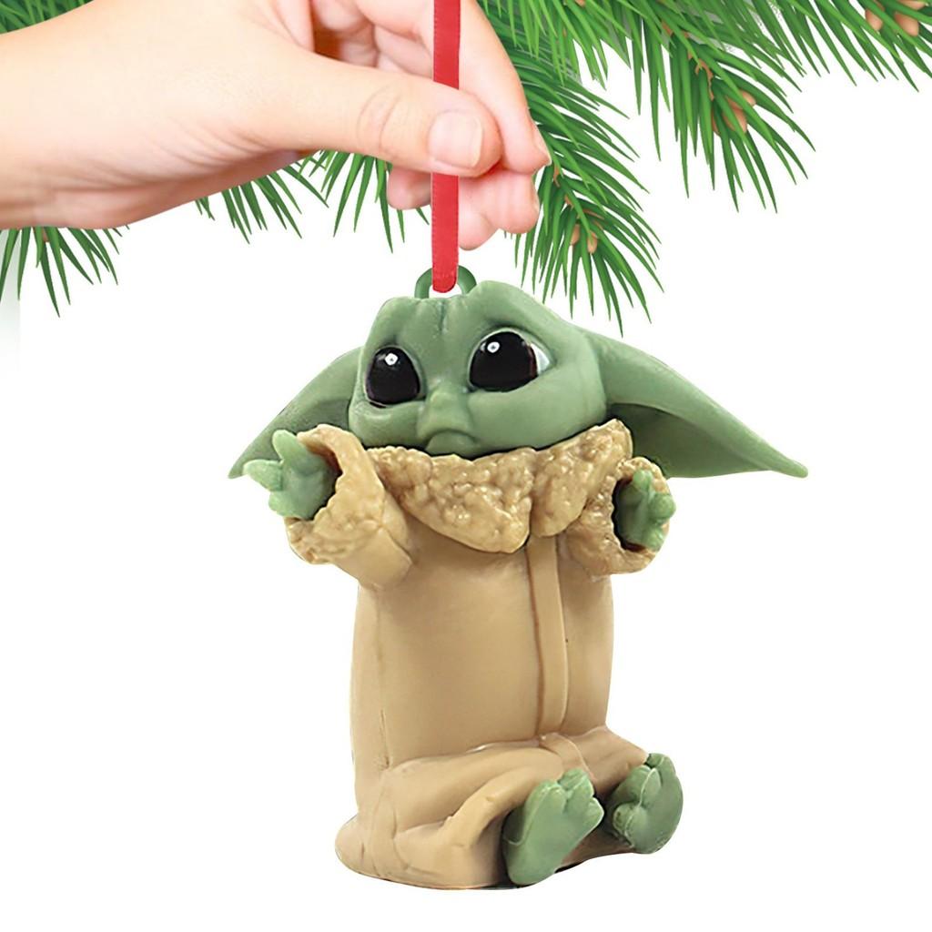 Baby Adorable Cartoon Yoda Santa Holiday Decoration Perfect For Trees Christmas