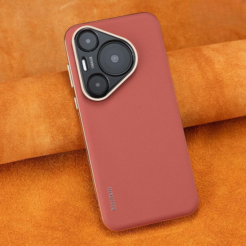 Suitable for Huawei Pura70pro+ Mobile Phone Case Business P70ultra Anti-fall All-inclusive Men and Women 70 Leather Case