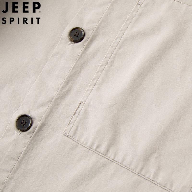 JEEP SPIRIT Men's Casual Lapel Cotton Jacket