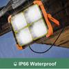 Rechargeable Solar Flood Light Outdoor Portable LED Reflector Spotlight Projector Floodlight Construction Lamp