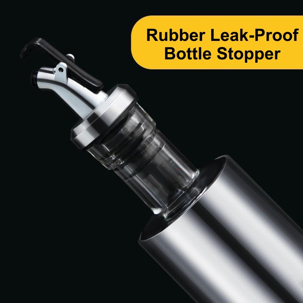 Sticla de condiment de 200/300/500 ml Oală de ulei din oțel inoxidabil din sticlă Recipient de ulei nou Ustensile de bucătărie