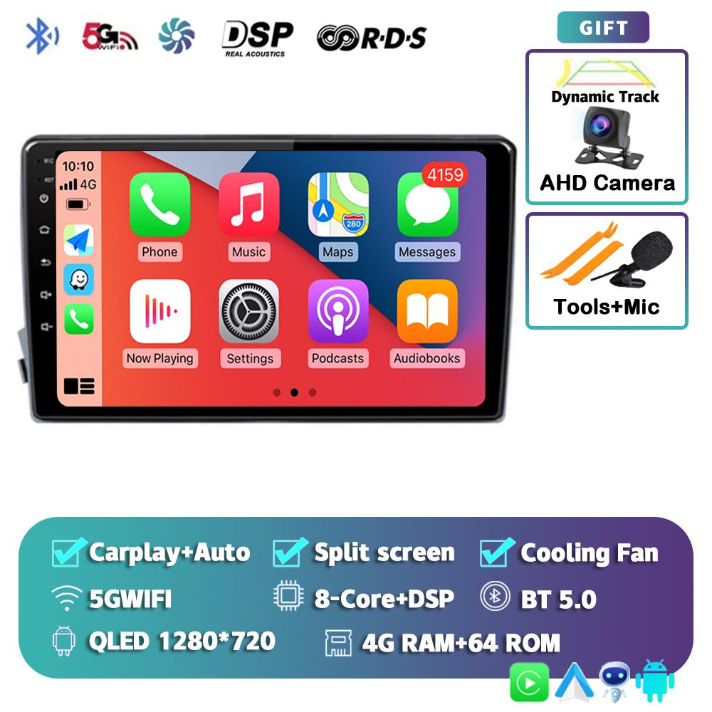 Android 14 Carplay Auto 4G+WIFI Car Radio For SSangyong Actyon Kyron 2005-2011 Multimedia Video Player Navigation GPS Stereo DSP