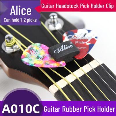 Alice A010C Gumowy Uchwyt na Kostki do Gitary Klips na Główkę