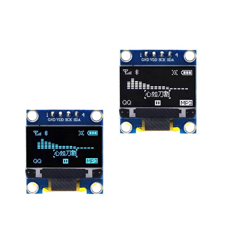 0.96 Inch 128x64 SSD1306 OLED Display IIC I2C Serial LCD Screen 1Pc Low Power Consumption for DIY Maker Projects