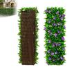 Und Violettblüten-Zaun Sichtschutz Ausziehbare Gartenpaneele Für Balkon Terrasse Außen Dekoratives Kunstzaunpaneel Winterblumen