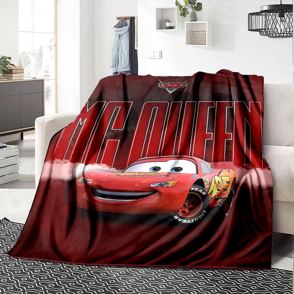 1pc Mcqueen Flannel Blanket,Ultra Soft Warm Plush Throw for Home Bedroom Bed Sofa Cover Camping Picnic gift Y71713