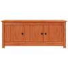 Shoe Cabinet Wax Brown 110 x 38 x 45.5 cm Solid Pine Wood