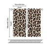 2 Stück, Filtervorhänge (ausgenommen Stangen, unbeweglich, ohne Batterien) Leopard für Schlafzimmer und Wohnzimmer