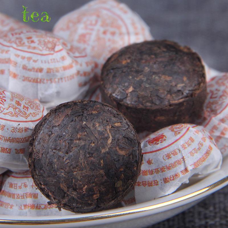 Yunnan Menghai Pu'er Tea Mature Tea, Muzhi Original Flavor Tuo Mini Xiao Tuo Original Flavor and Rich Aroma Tea 500g