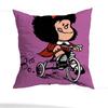 Cute M-Mafalda Pillow Case Pillow Case Living Room Sofa Cushion Cover Suitable For Home Bedroom Room Decoration