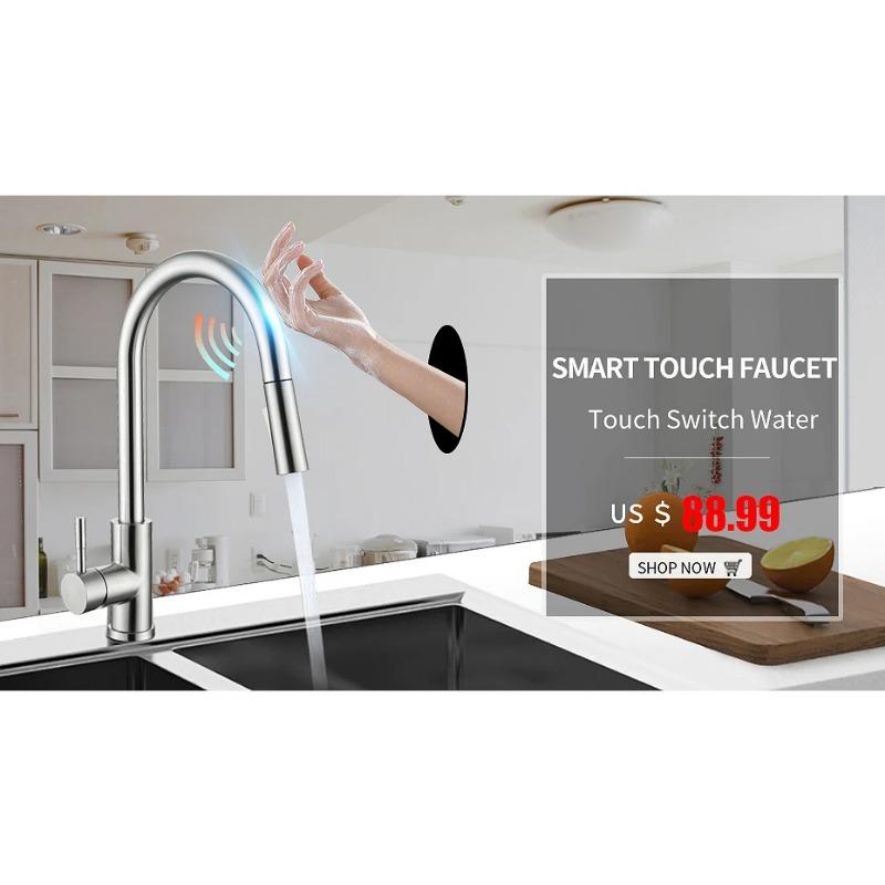 Filter Kitchen Faucets Deck Mounted Mixer Tap 360 Rotation with Water Purification Features Mixer Tap Crane For Kitchen WF-0175