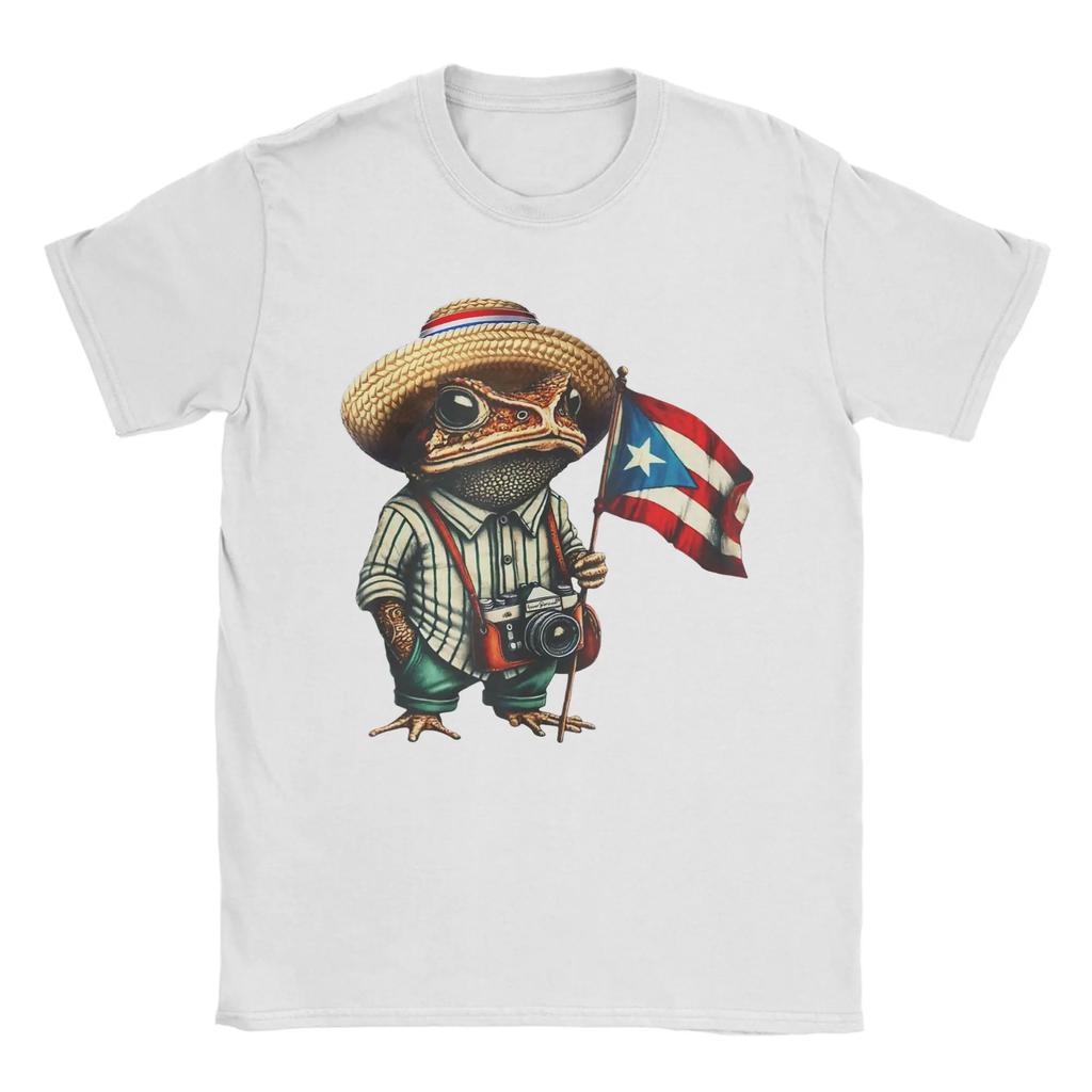 Bad Bunny Puerto Rico Coqui Frog Boricua Puerto Rican Flag Taino Tshirts For Unisex 100 Cotton Tee Short Sleeve T Shirts Clothes